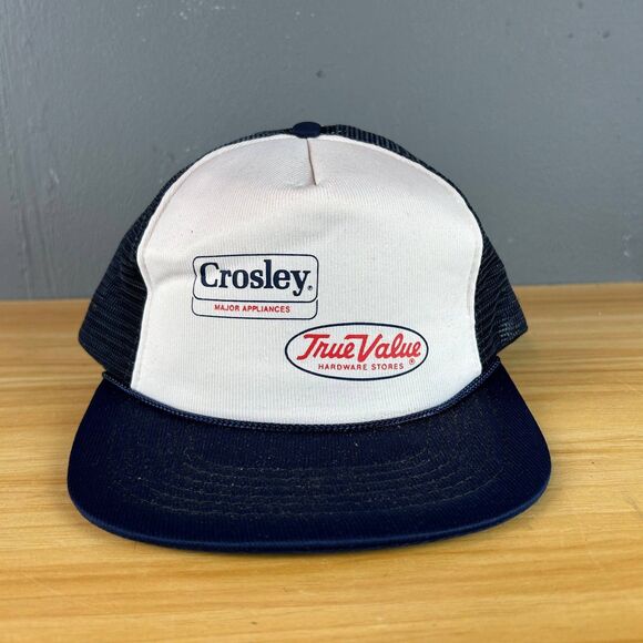 KAP. II Snapback Cap Hat One Size White/Blue Crosley Major Appliances True Value - Picture 1 of 7